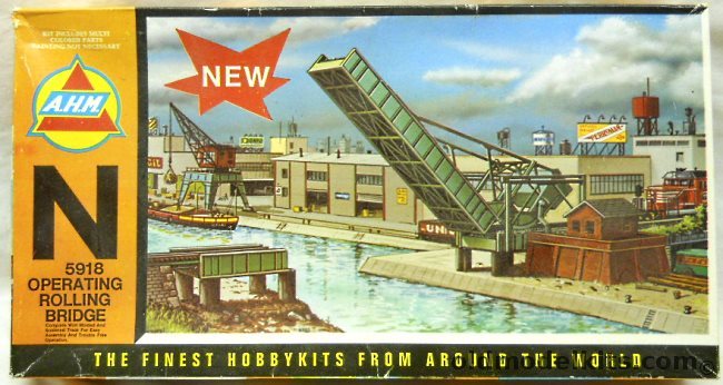 AHM 1/160 Operating Rolling Bridge N Scale, 5918 plastic model kit